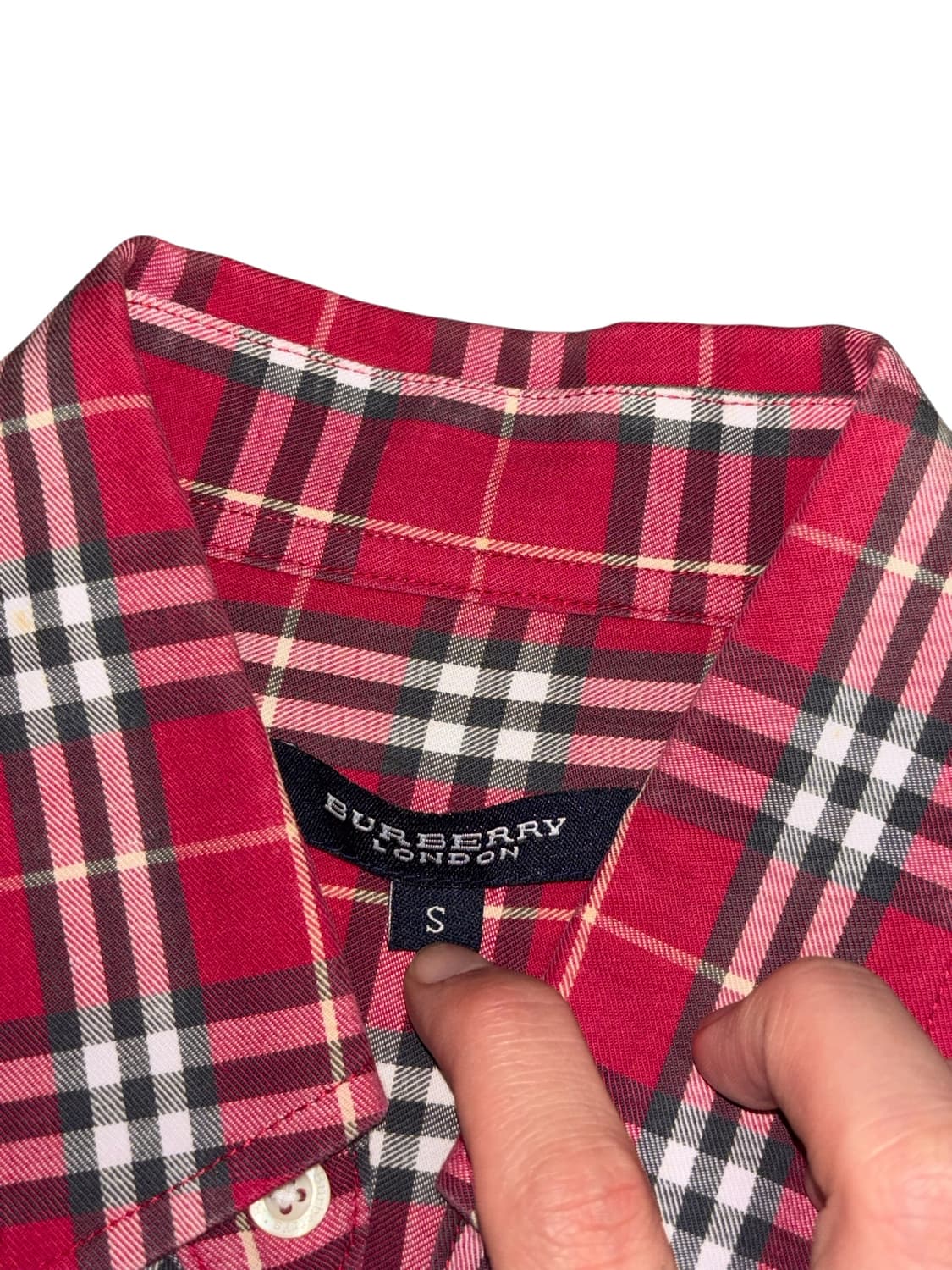 빈티지 버버리 체크 셔츠 상품이미지5