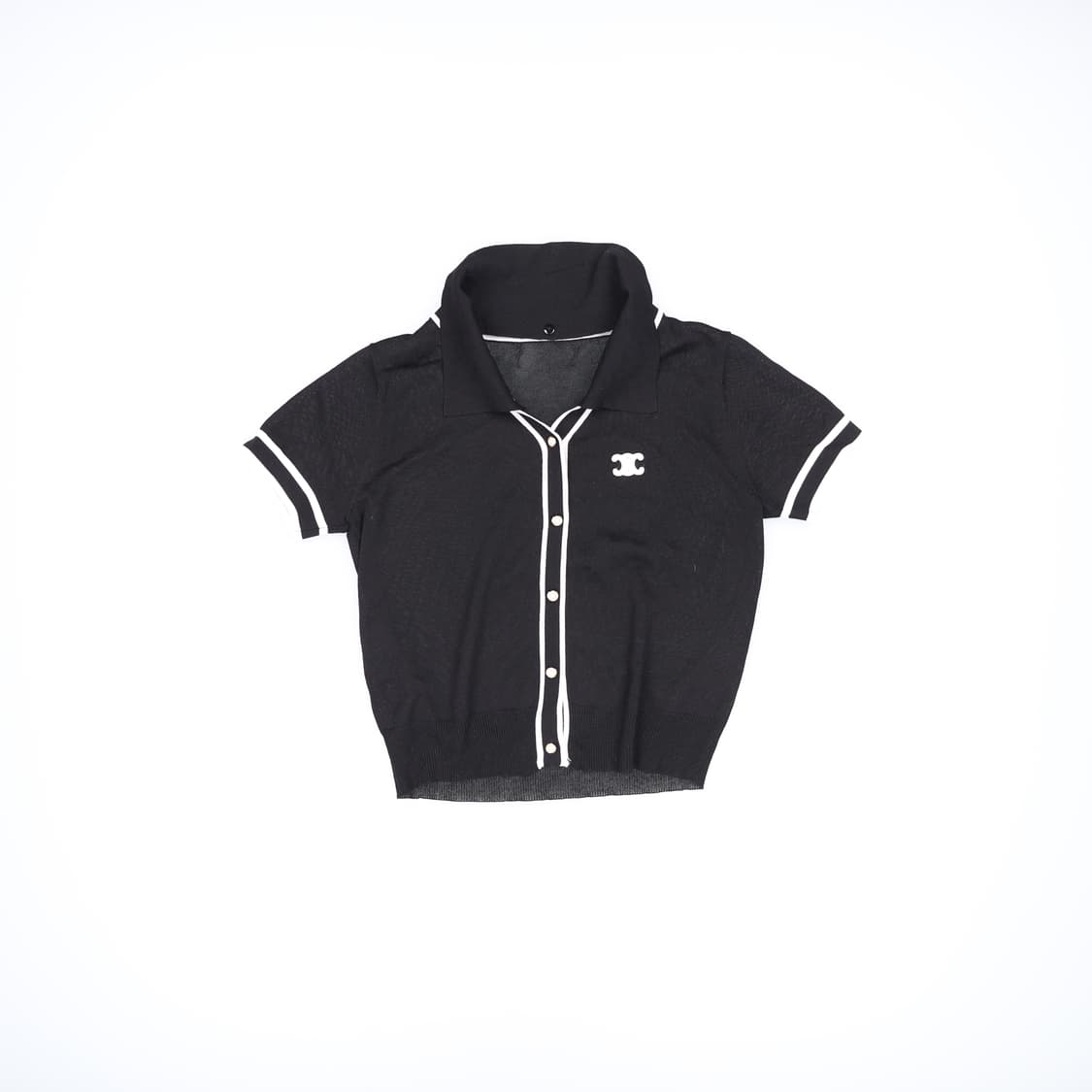 실측확인 빈티지 여성 패치 반팔니트 0417H1 상품이미지1