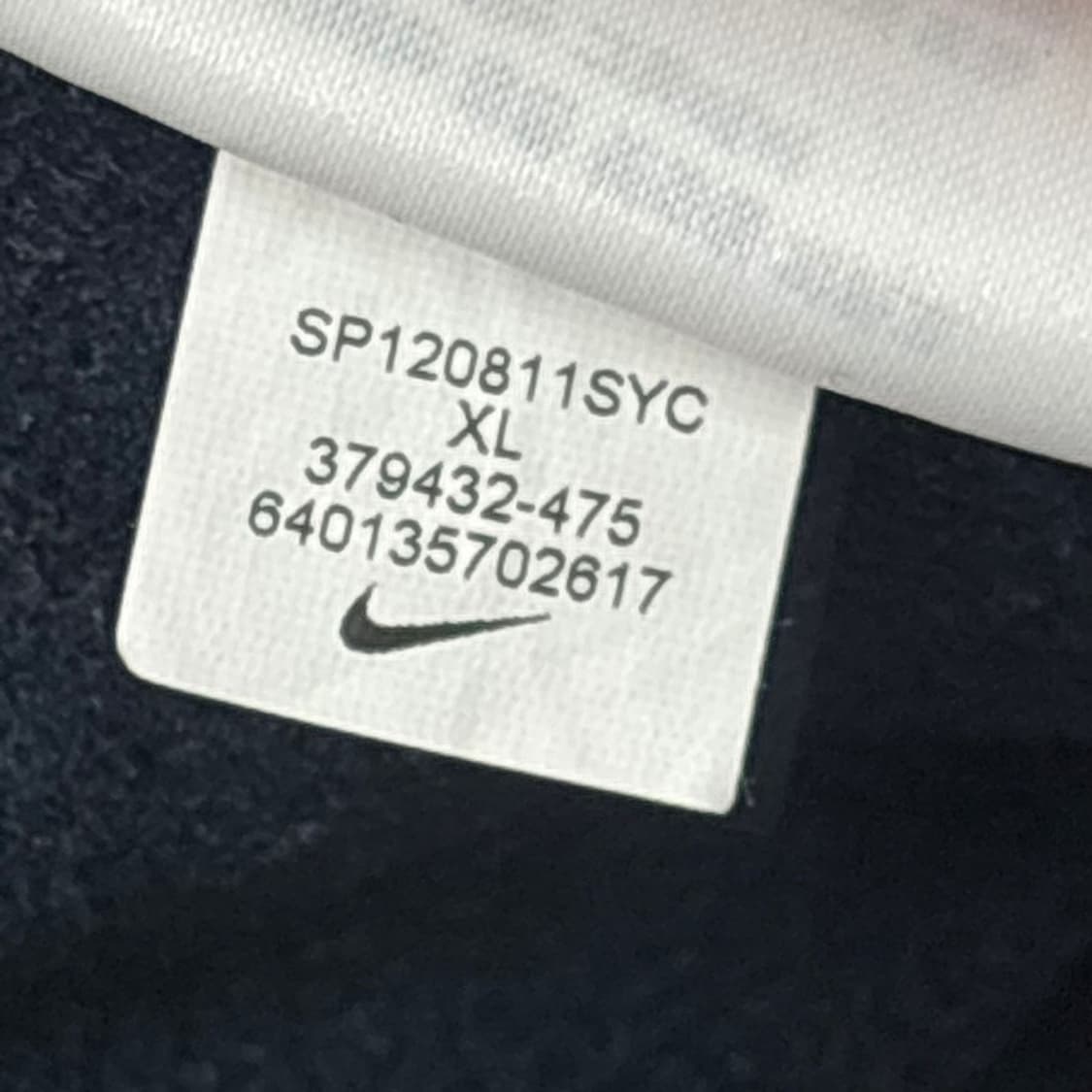 NIKE 스우시 기모 트랙팬츠 네이비 XL 상품이미지9
