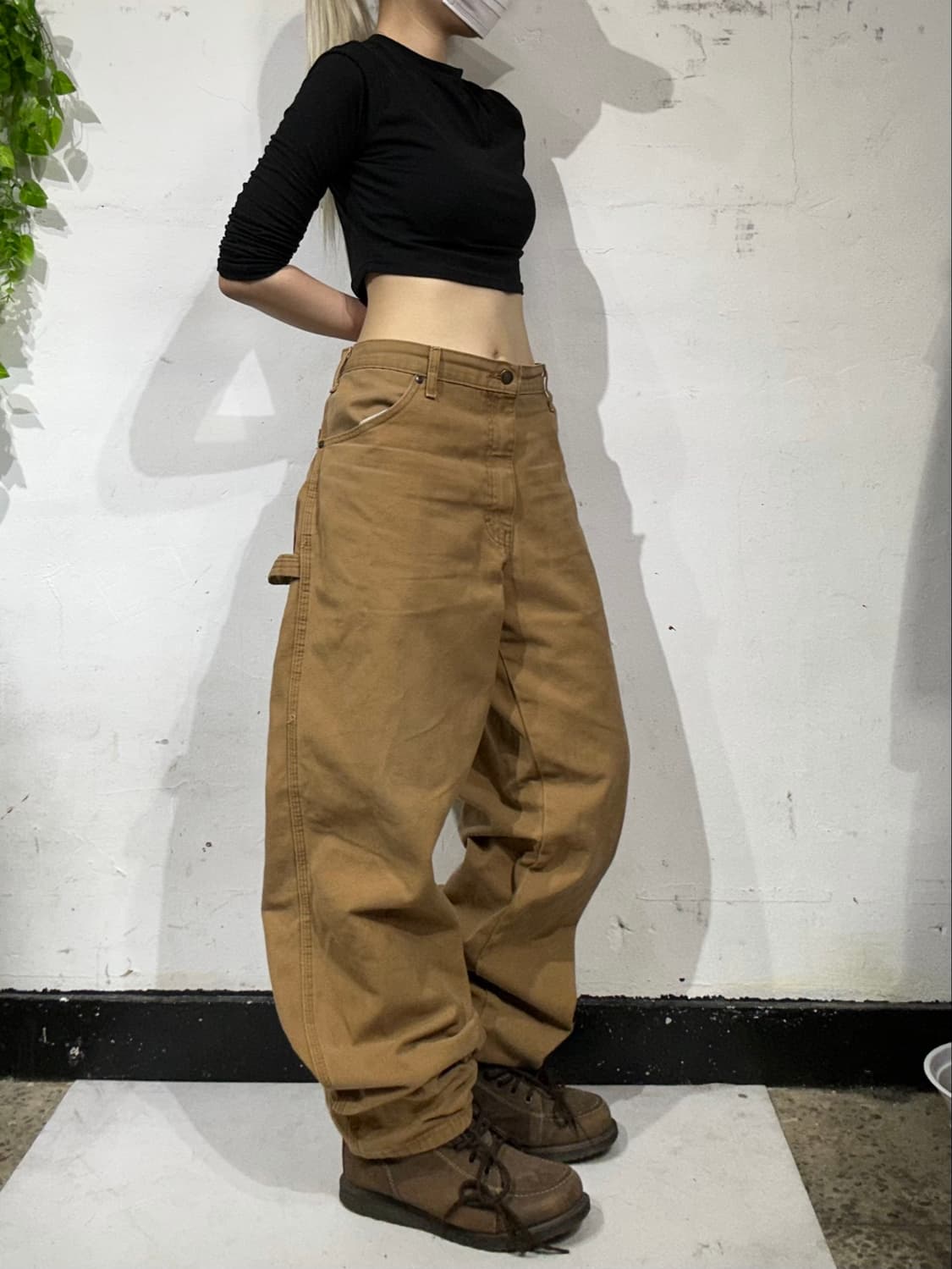 디키즈 베이지 된장 카펜터 워크 데님 팬츠 청바지 상품이미지1