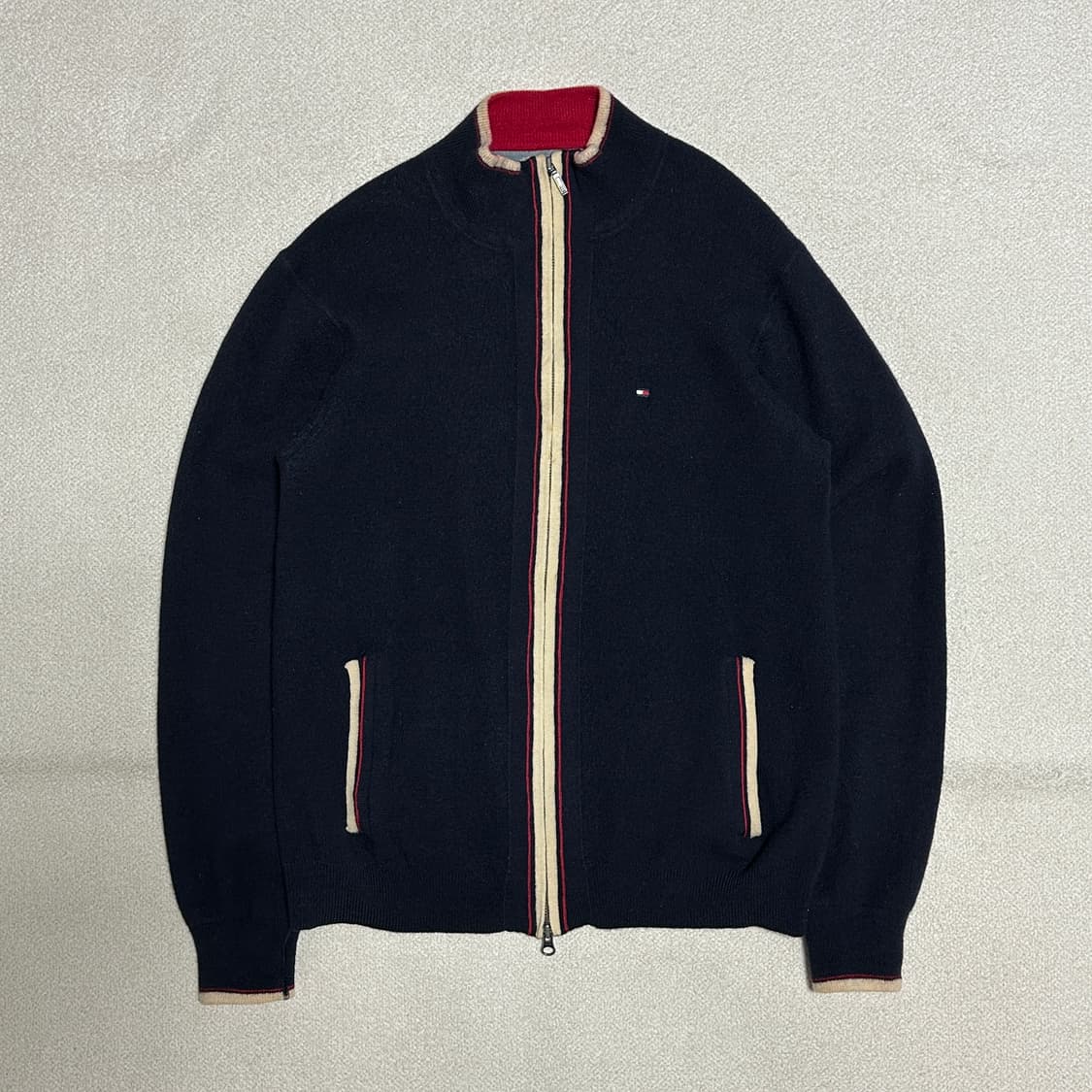 타미힐피거 울 니트 집업 상품이미지2