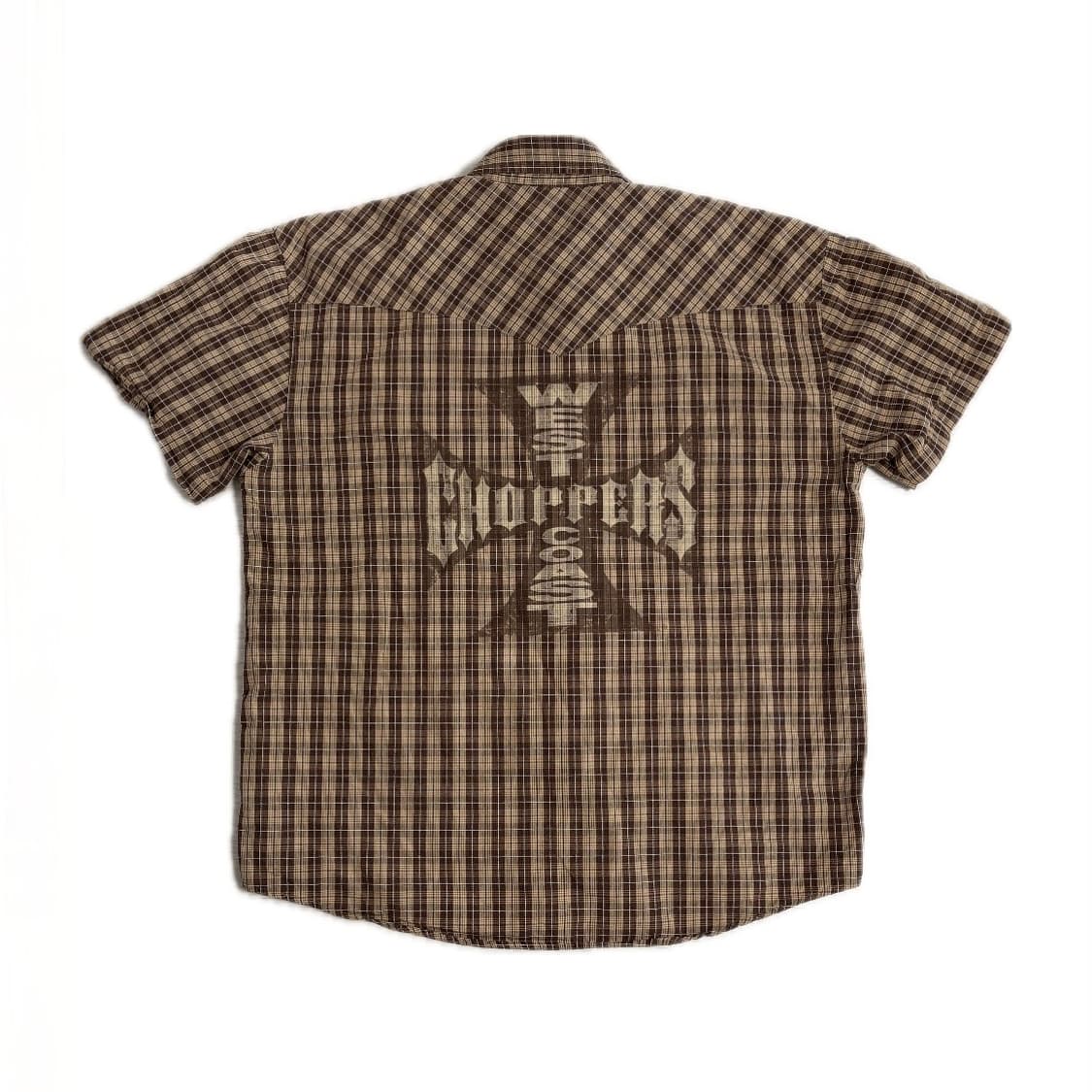 웨스트 코스트 차퍼스 웨스턴 체크 셔츠 브라운 상품이미지2