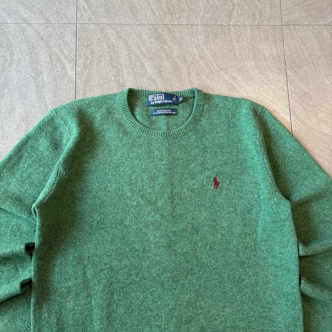 폴로 정품 그린 렘스울 니트 상품이미지3