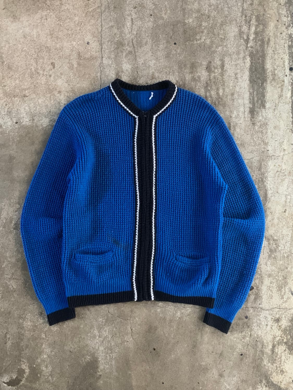 70s 아크릴 집업 카디건 상품이미지1