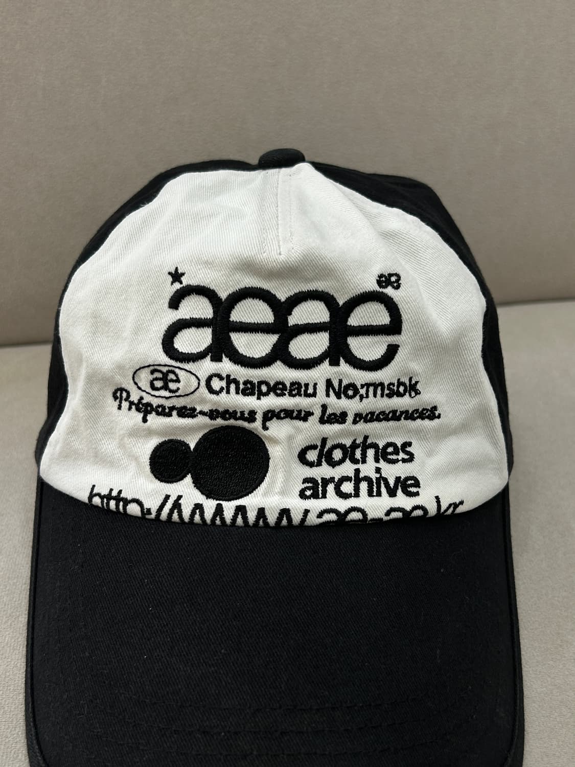 aeae 에이이에이이 블랙 볼캡 모자 상품이미지3