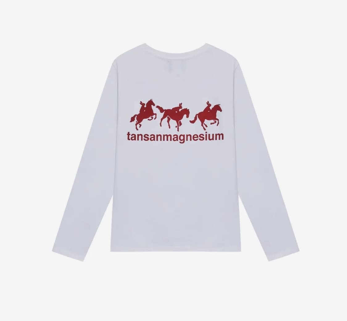 탄산마그네슘 롱슬리브 (화이트) 새거급 택잇음 상품이미지2