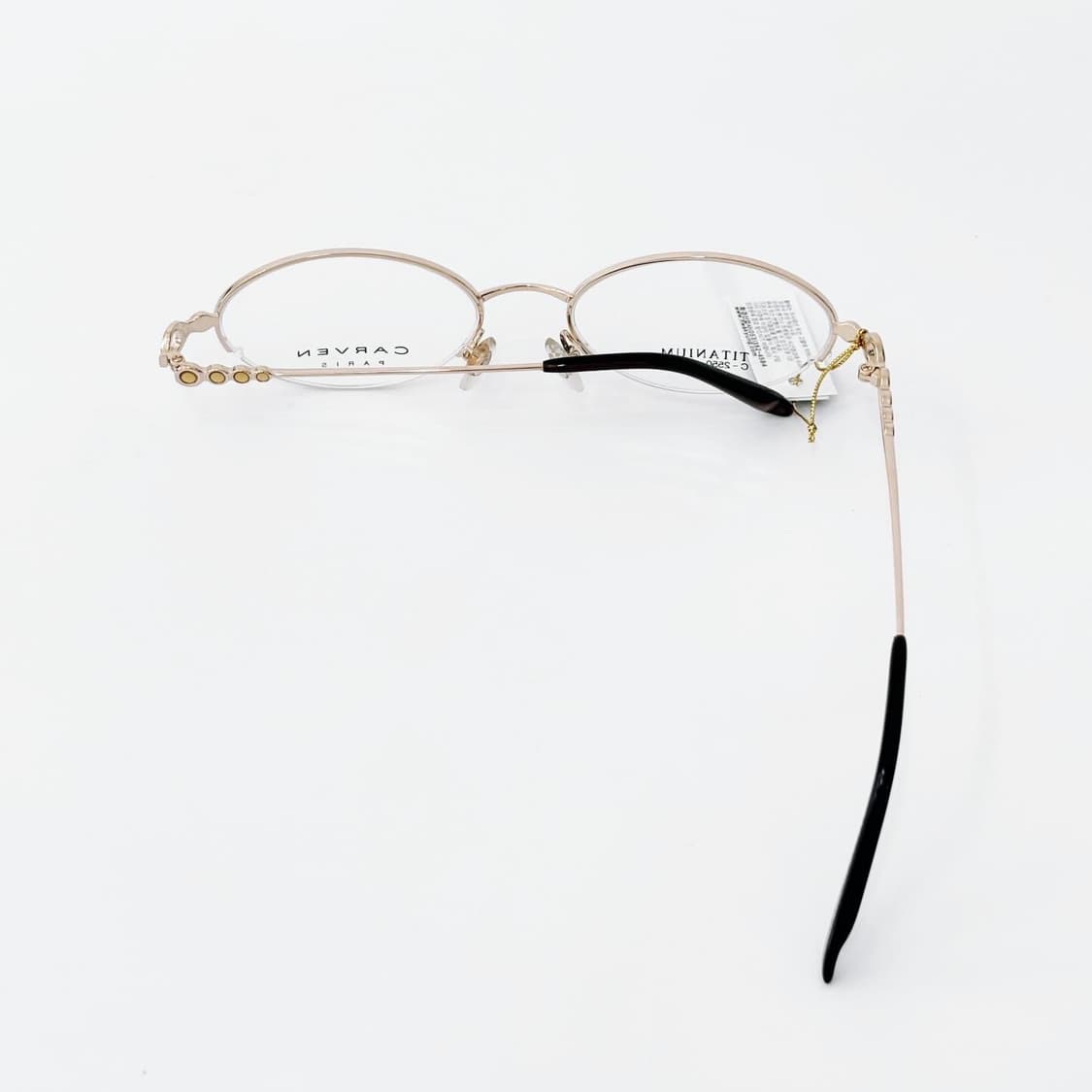 키지클럽 CARVEN 옐로우 링 스톤 반무테 데드스탁 빈티지안경 상품이미지4