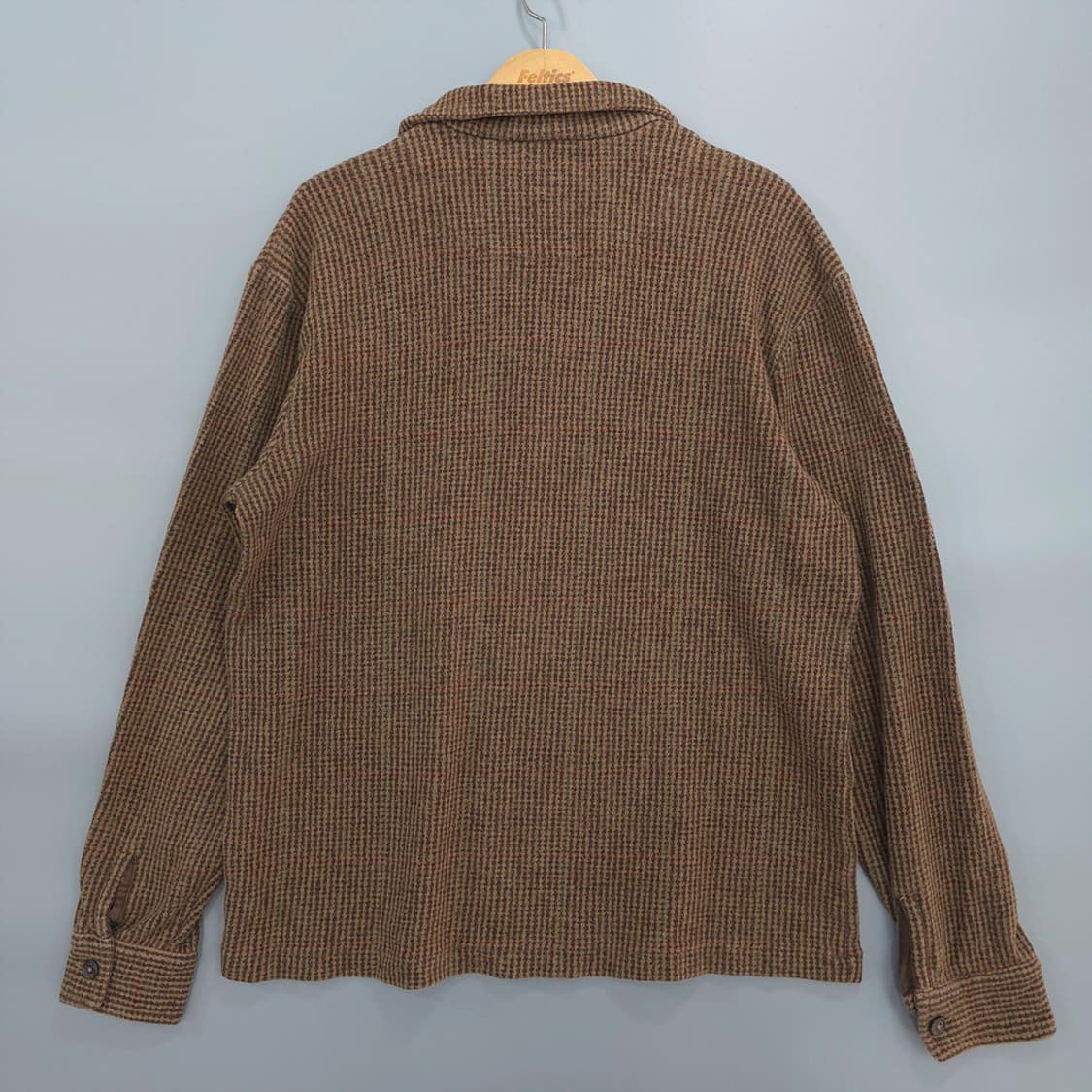 폴로 랄프로렌 브라운 체크 하프 집업 니트 상품이미지6