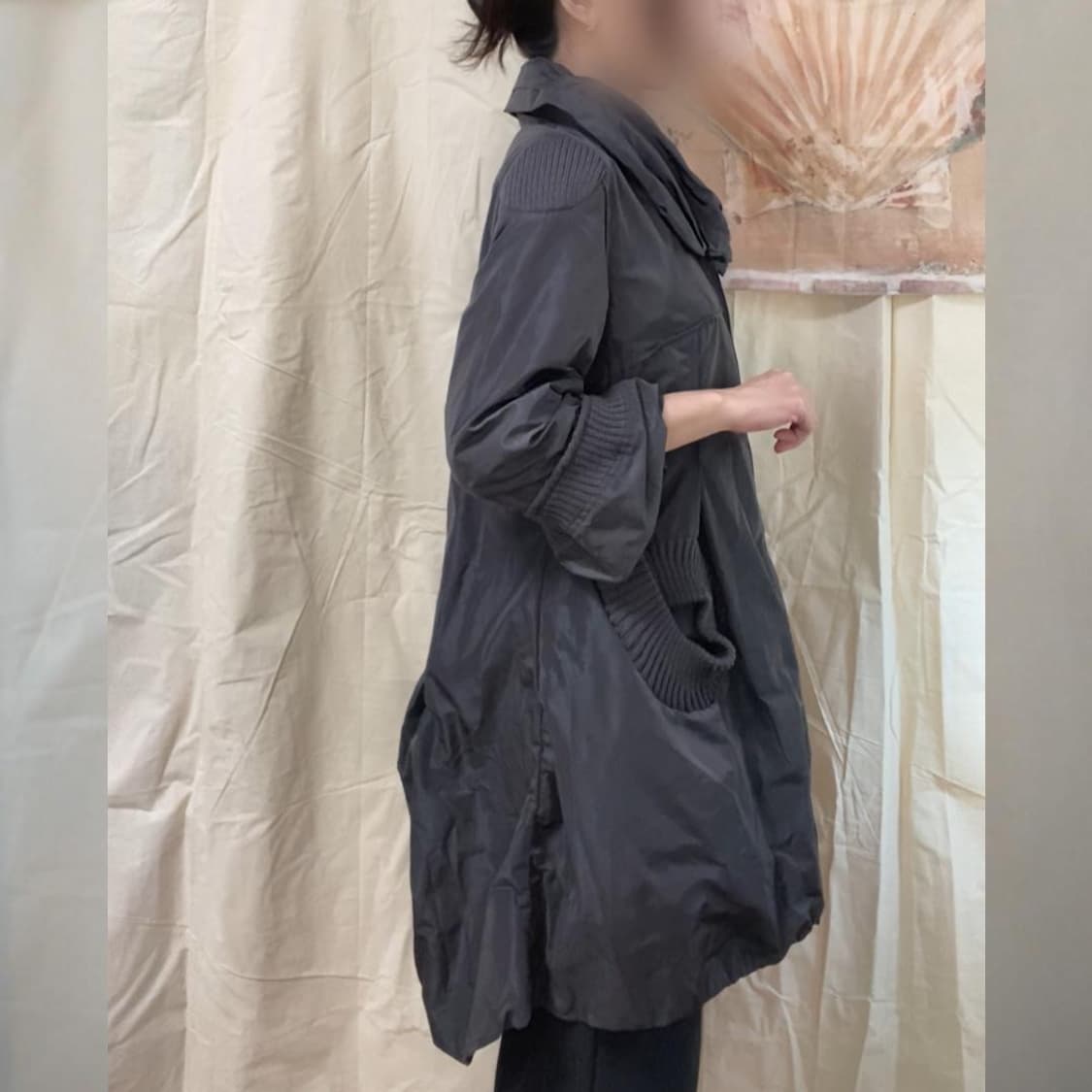 아방가르드 셔링 니트 포인트 투웨이 재킷 (꼼데 맛) 상품이미지2