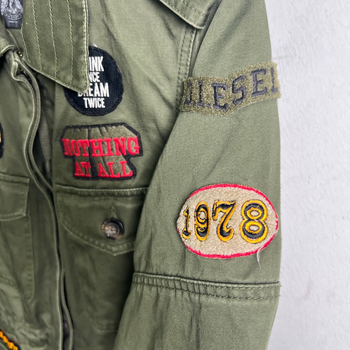 디젤 카키 패치 밀리터리 필드 자켓 XS 상품이미지9