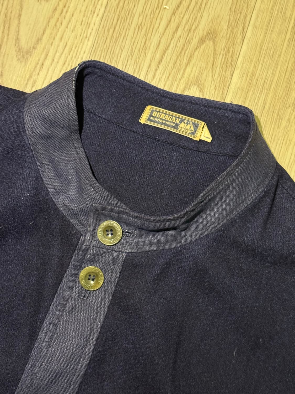 90‘s 이탈리아 해군 울 워크셔츠 상품이미지4