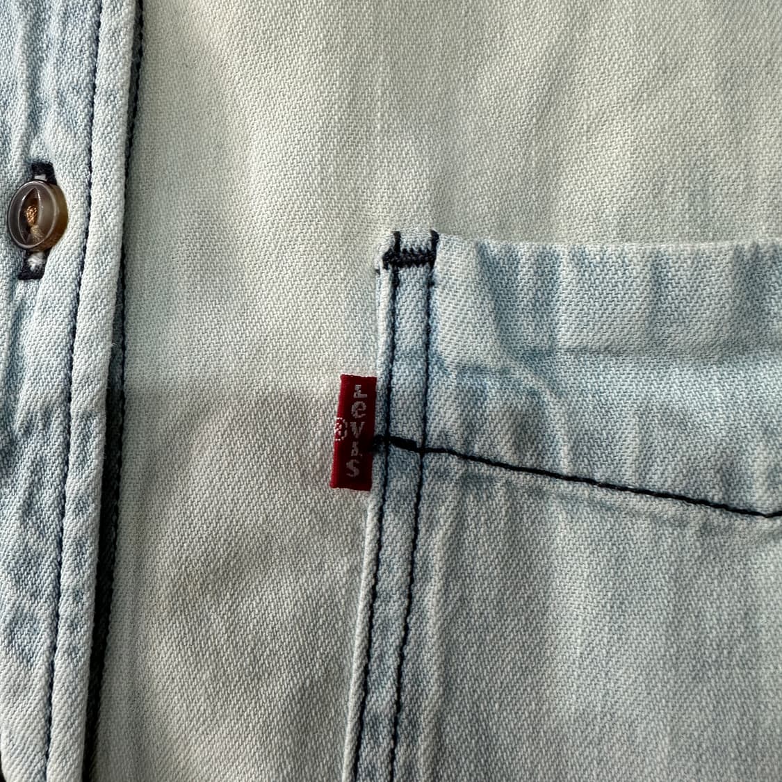 리바이스 웨스턴 데님 롱청남방 여성M 상품이미지3