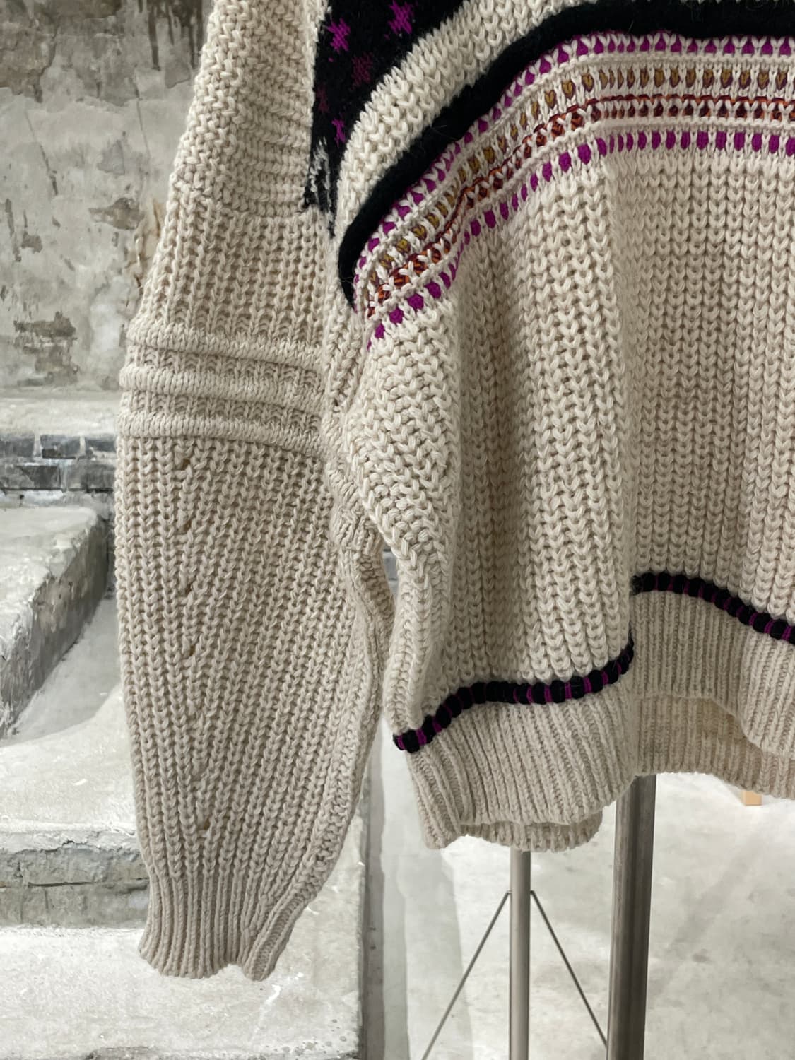 이자벨 마랑 아이보리 쿠퍼 자카드 스웨터 상품이미지4