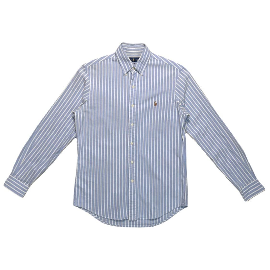 폴로 랄프로렌 옥스퍼드 스트라이프 셔츠 화이트&블루 S 상품이미지1