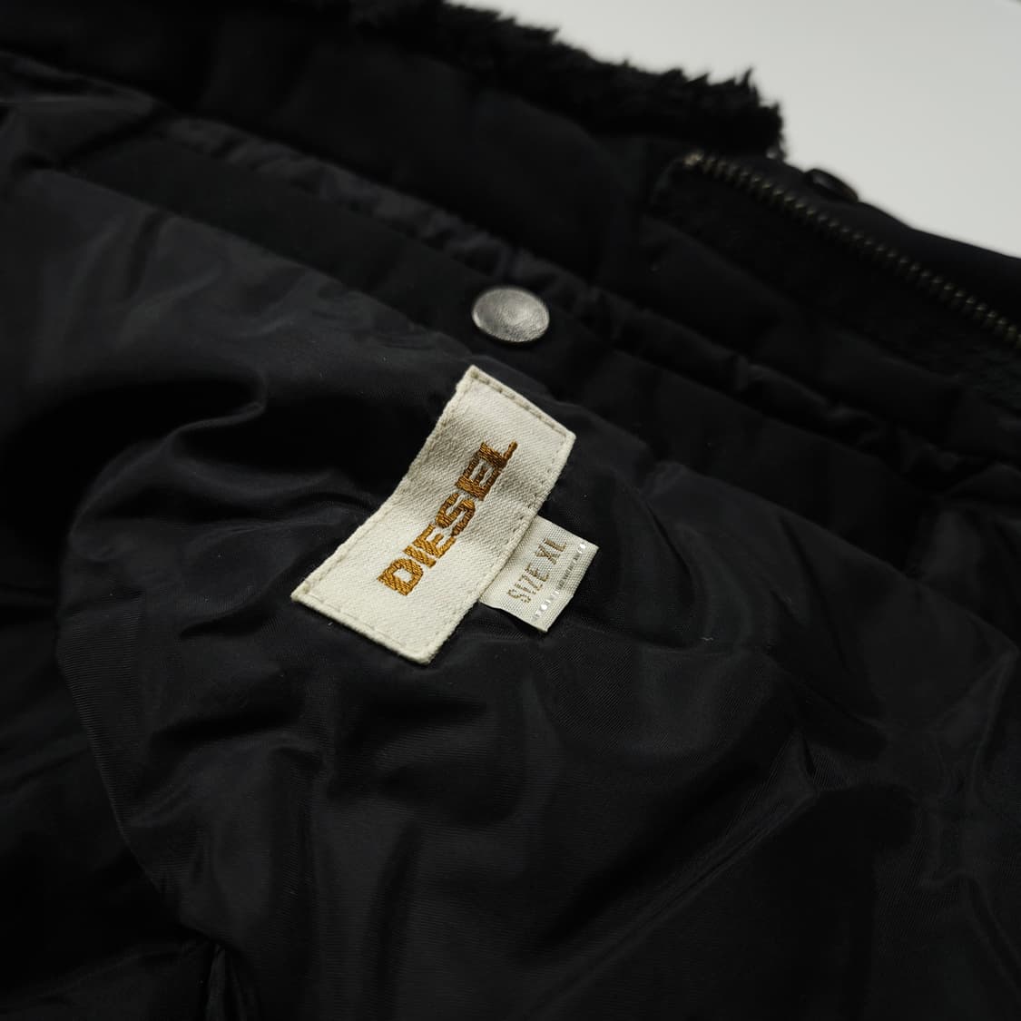 디젤 Y2K 올드스쿨 쉐르파 필드 점퍼 자켓 (XL) 상품이미지8