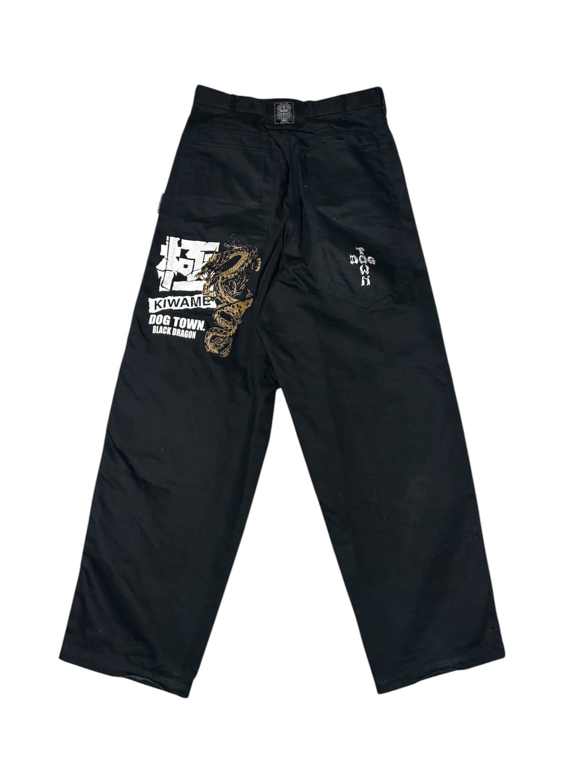 도그타운 DOG TOWN 블랙 드래곤 오리엔탈 블랙 와이드 데님팬츠 M 상품이미지2
