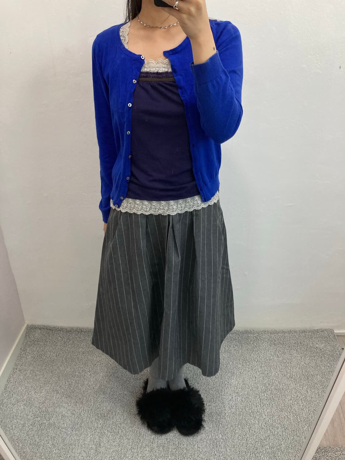 블루 레이스 가디건 상품이미지1