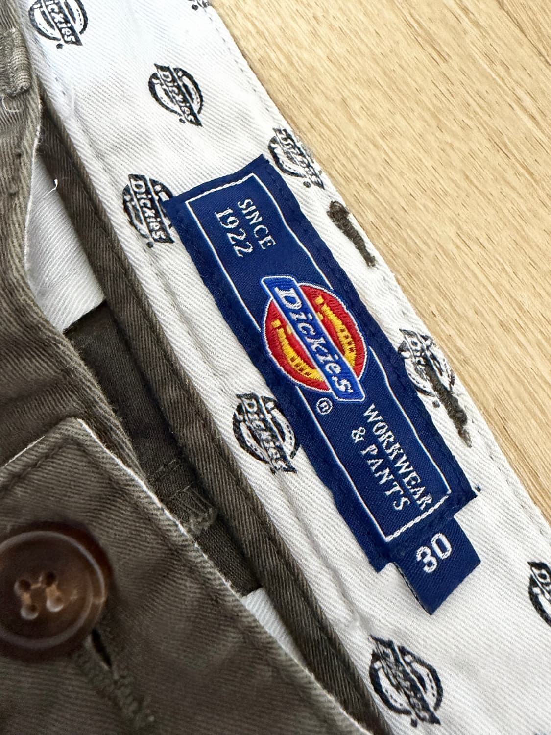 디키즈 카키 코튼 팬츠 상품이미지4