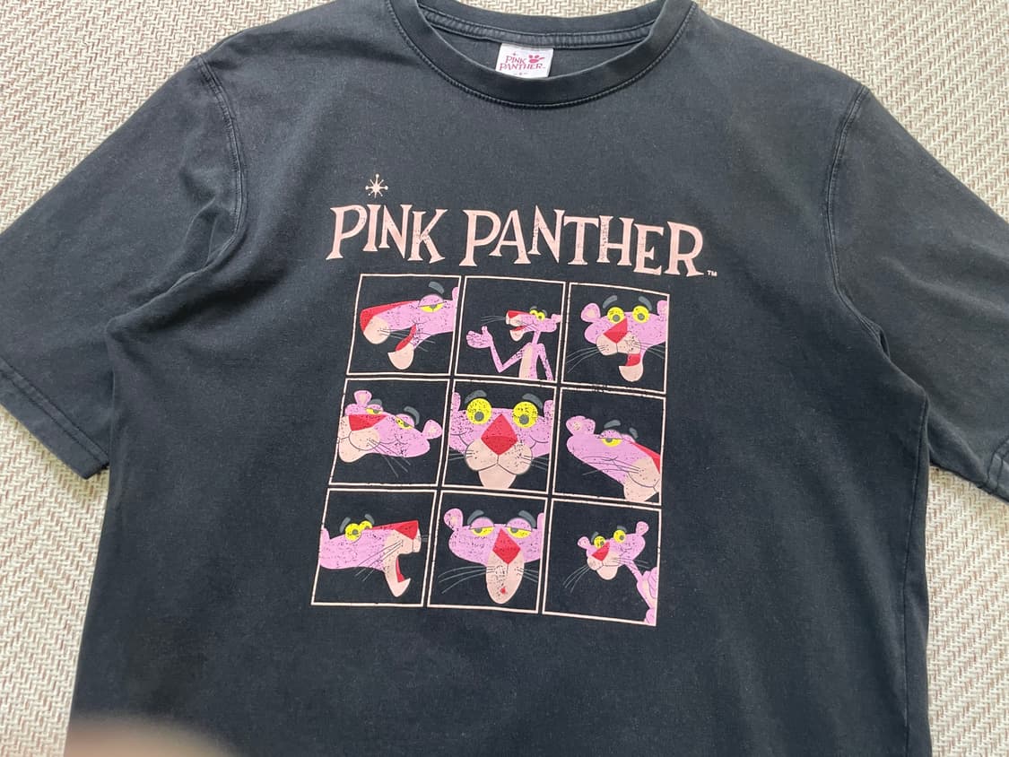빈티지 핑크팬더 일러스트 반팔티셔츠  상품이미지2