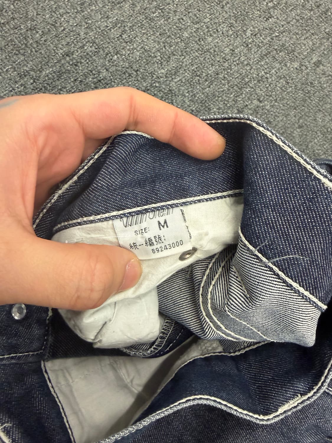 m)Happy hope 빈티지 배기 버뮤다 데님팬츠 상품이미지5