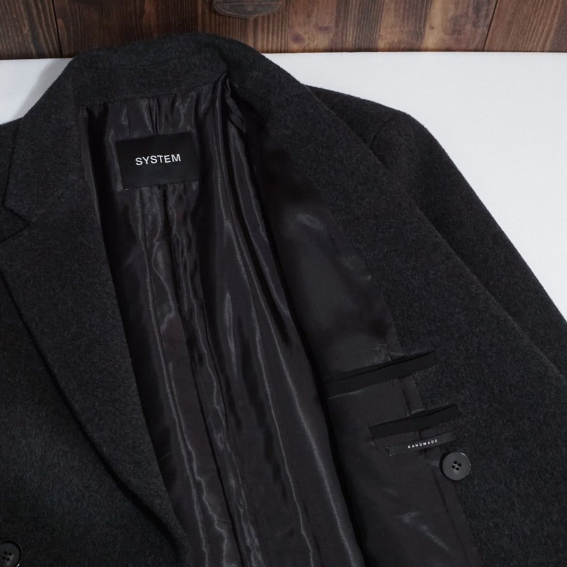 시스템옴므 캐시미어 핸드메이드 코트 상품이미지6