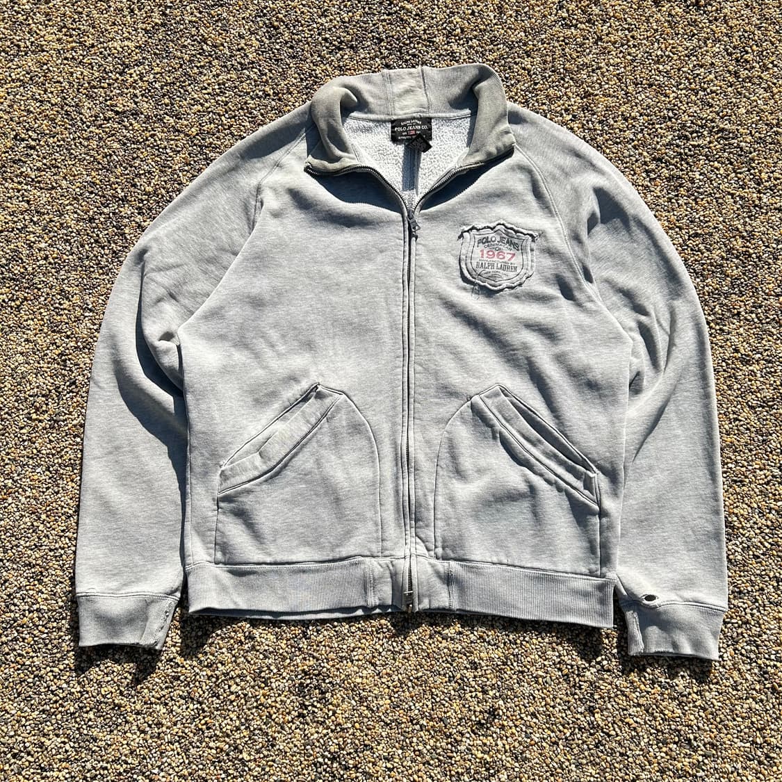 폴로 진스 컴퍼니(POLO jeans Company) 그레이 코튼트랙져지 상품이미지1