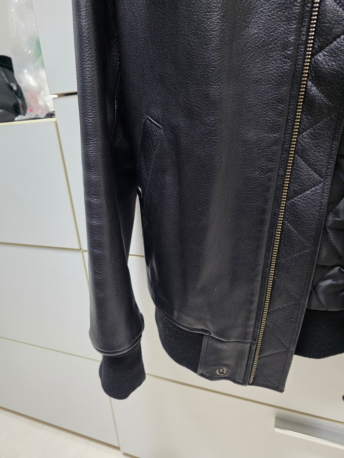 페이퍼리즘 리얼레더바머자켓 염소가죽 상품이미지6