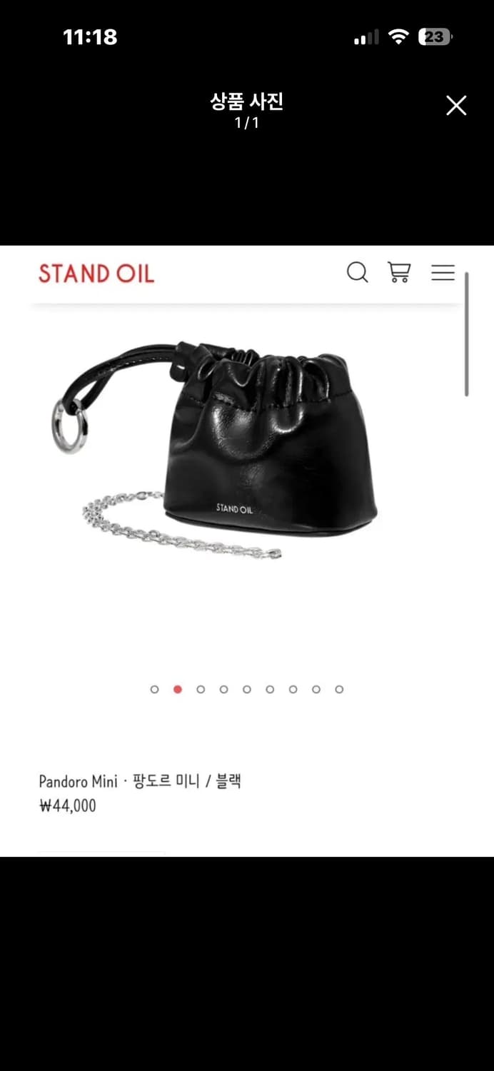 스탠드오일 팡도르 미니 블랙 체인백 상품이미지1