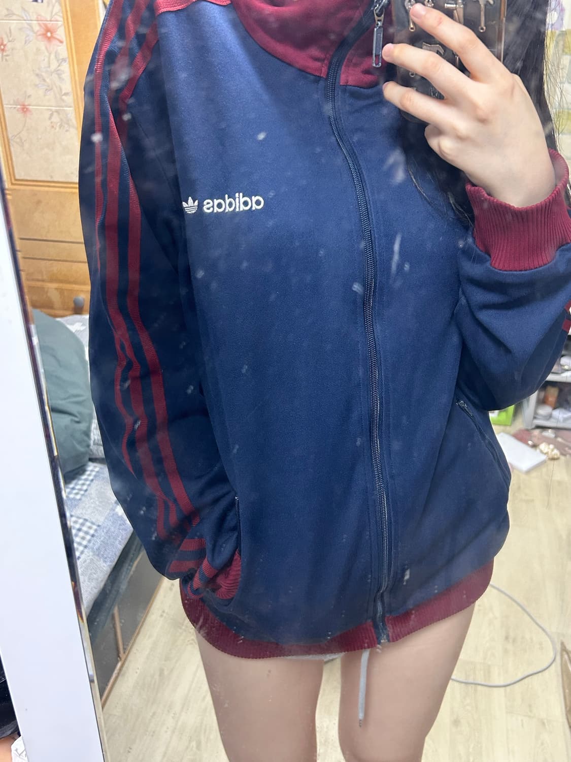 베켄바우어 아디다스 빨강 남색 버건디 네이비 져지 상품이미지2