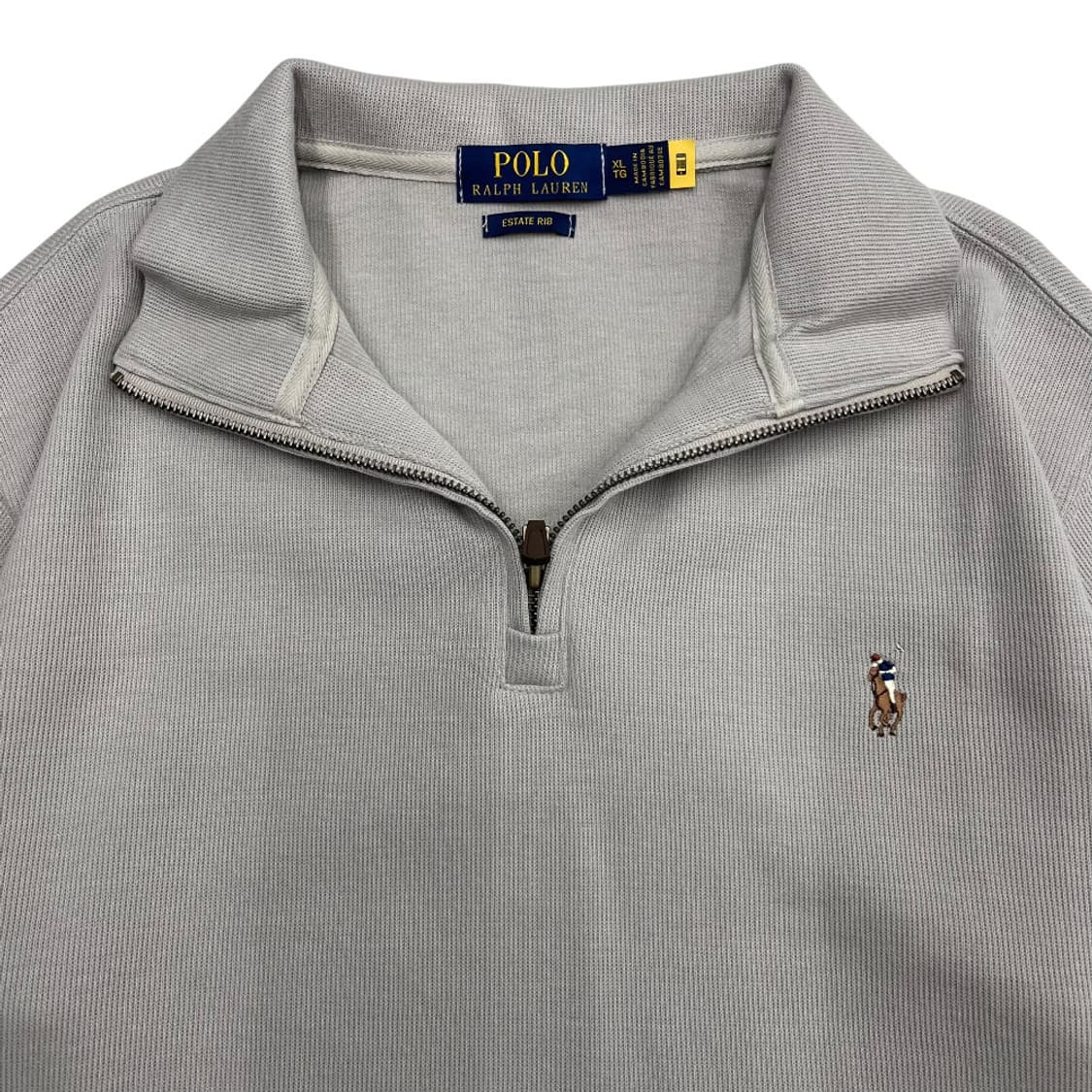 폴로 랄프로렌 옥스포드 베이지 반집업 XL 상품이미지4