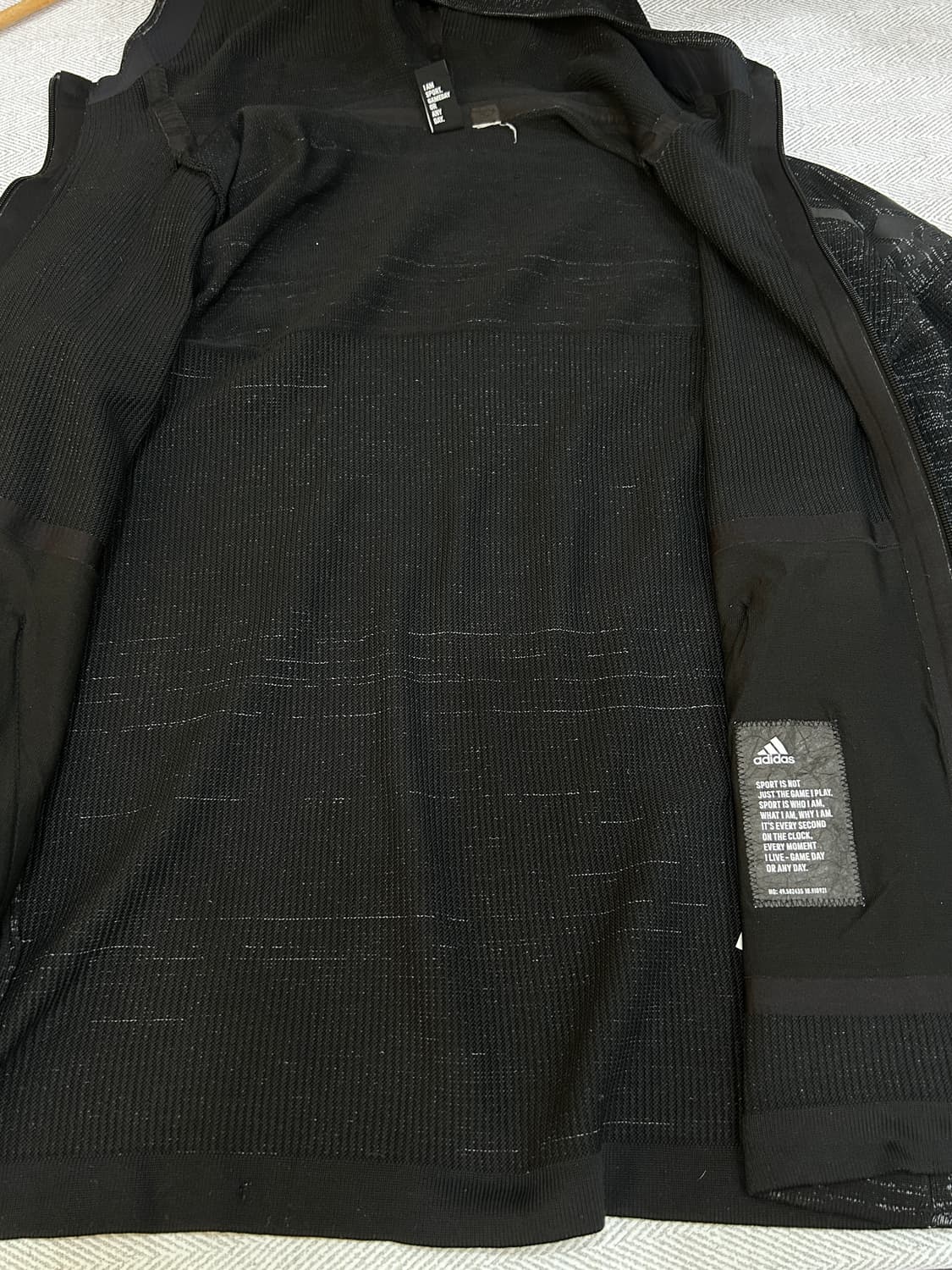 아디다스 후드집업 남성 L 100사이즈 다크그레이 상품이미지9