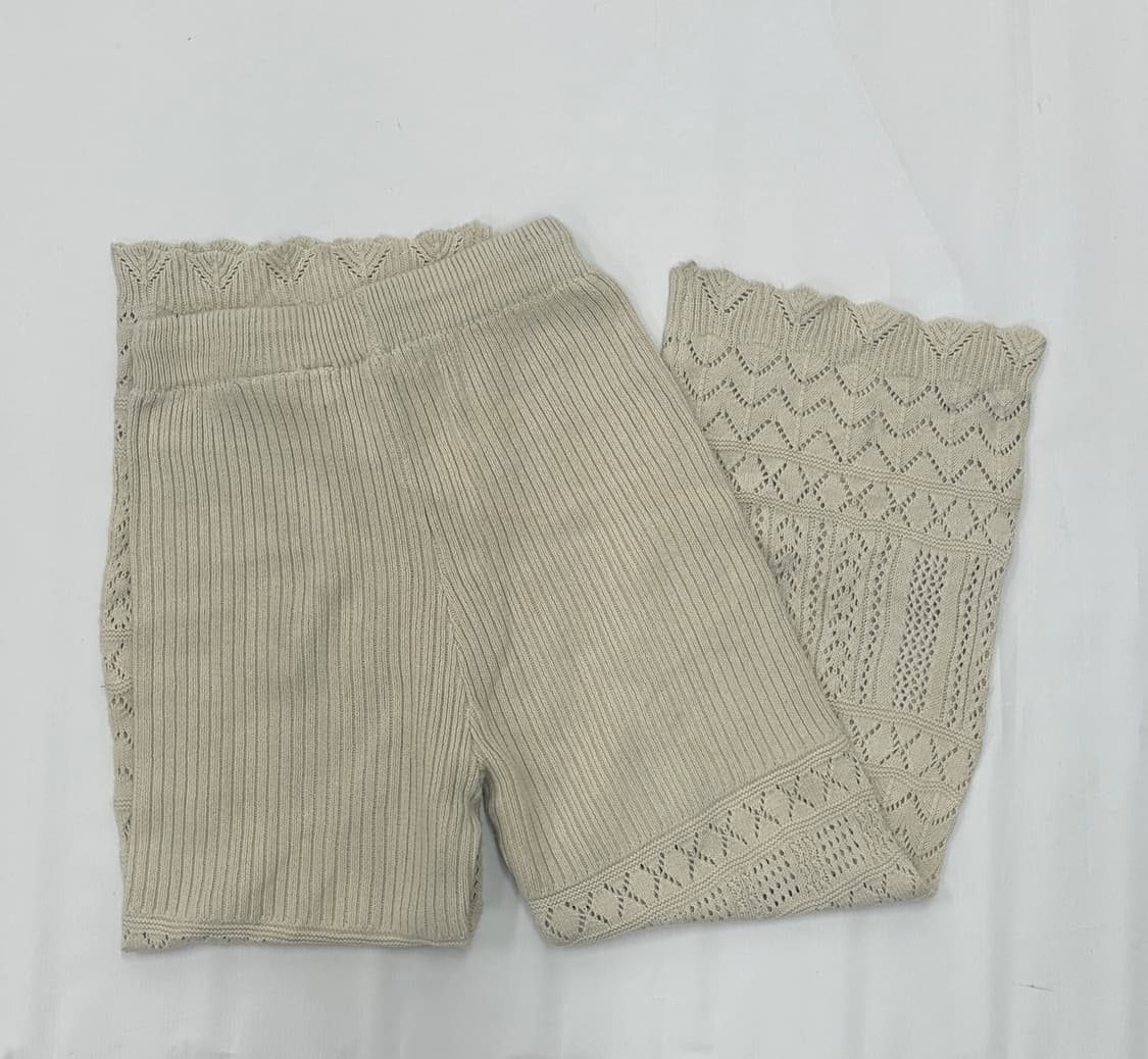 🪇에스닉 니트 팬츠🪇펀칭 시스루 오리엔탈 그런지 히피 일본빈티지 상품이미지3