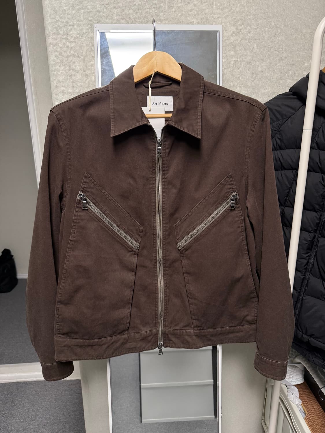 새상품 아트이프액츠 가먼트 워시드 코튼 플라이트자켓M 상품이미지1