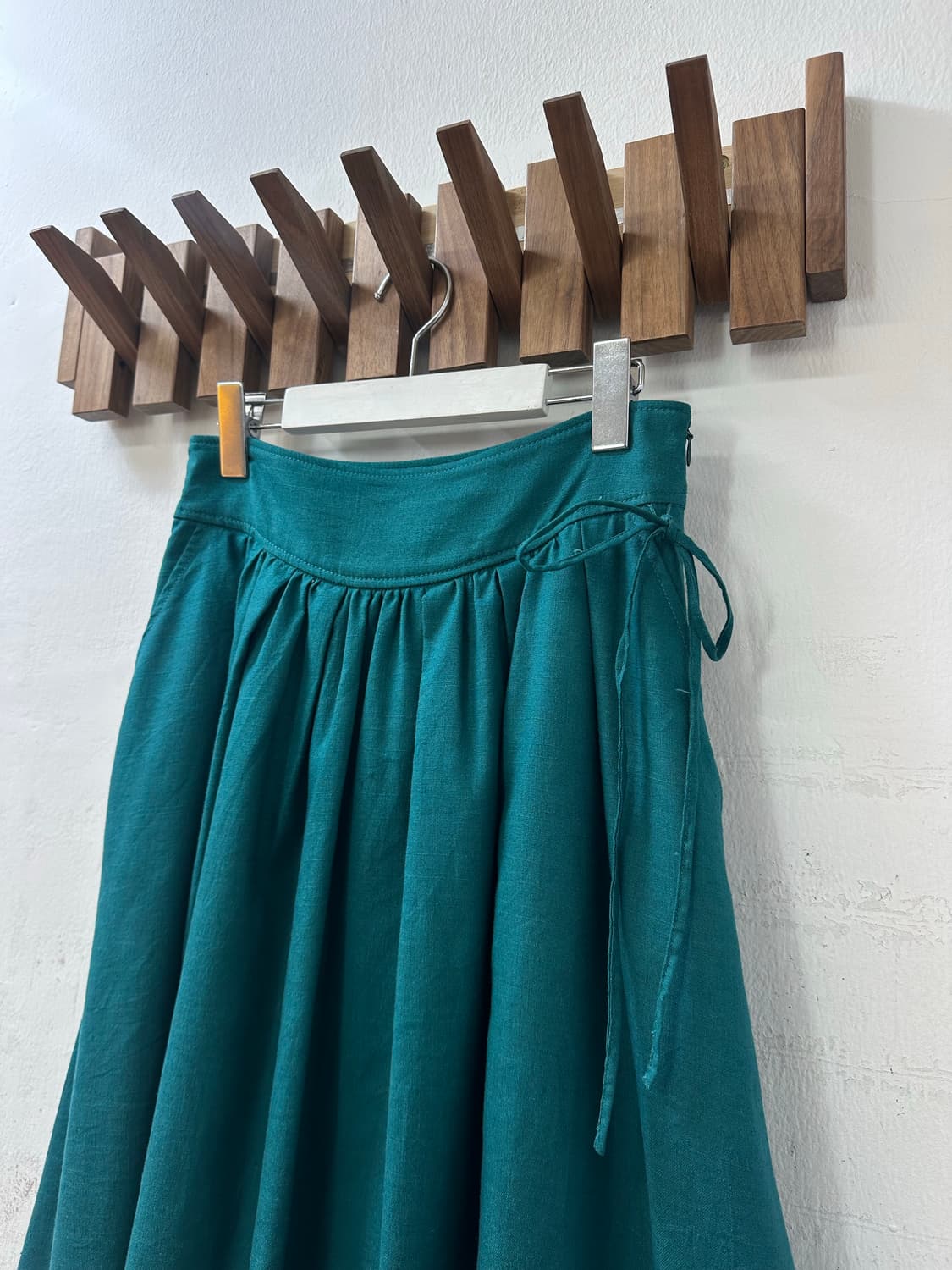 일본빈티지 린넨52% 혼방 플레어 롱 스커트  상품이미지2