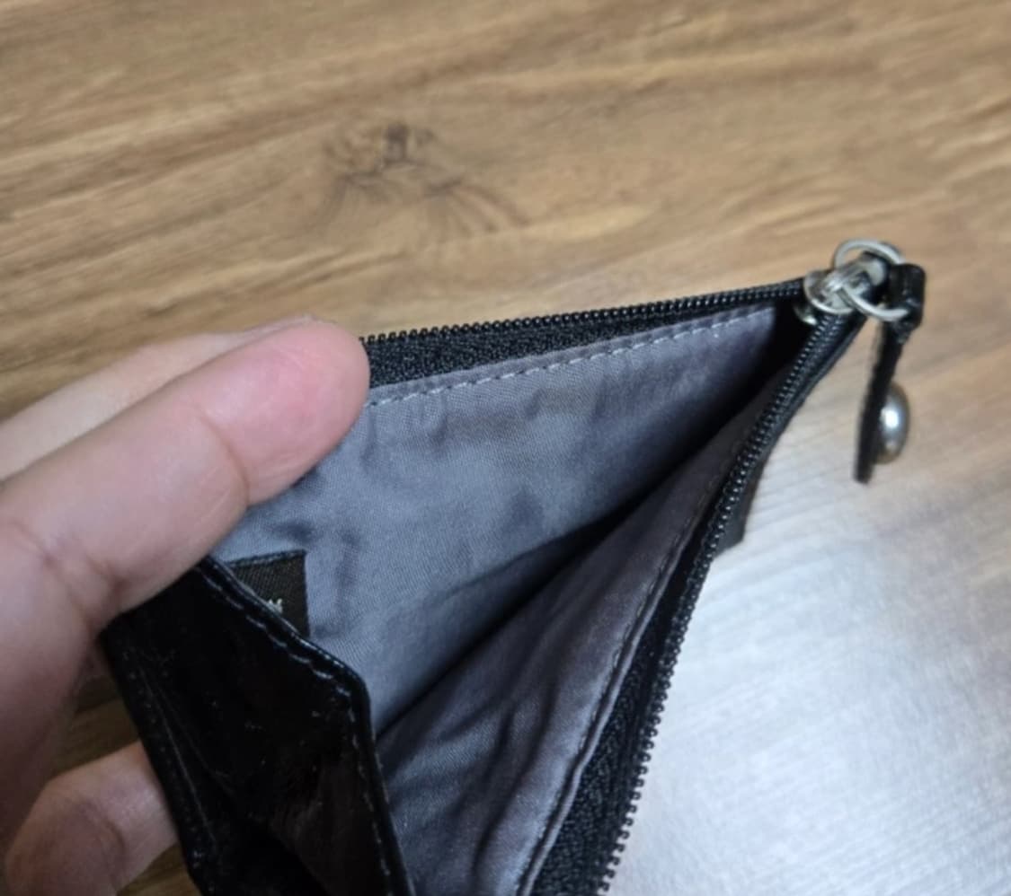 코치 블랙 시그니처 카드 지갑 - 블랙 [정품] 상품이미지4