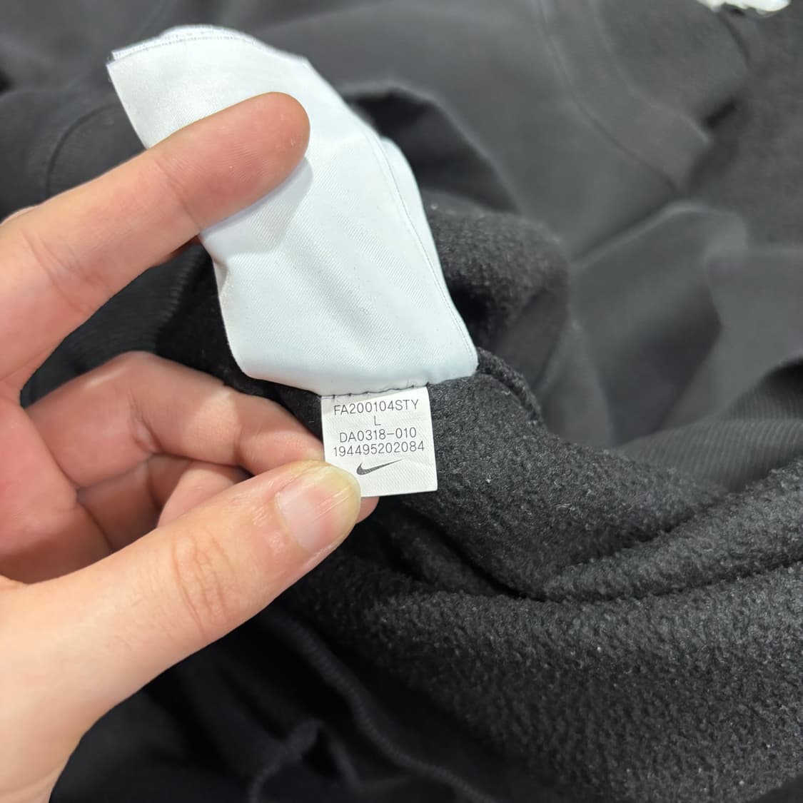 L 나이키 NRG 블랙 솔로 스우시 맨투맨 상품이미지6