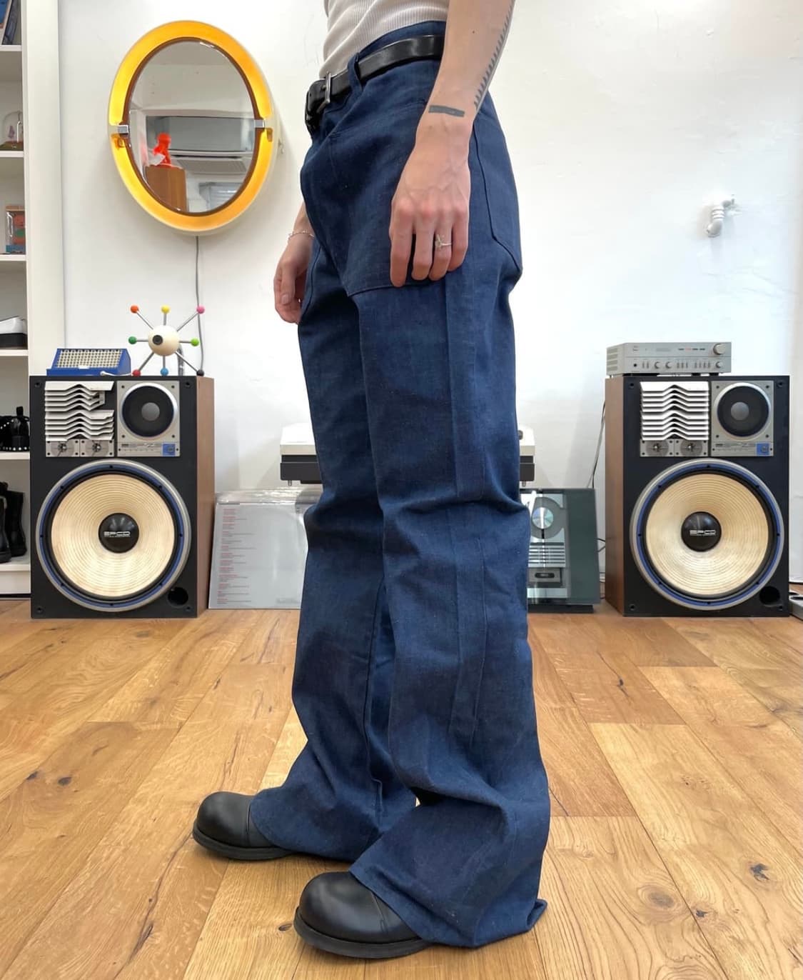 벨바텀 데님팬츠 상품이미지3