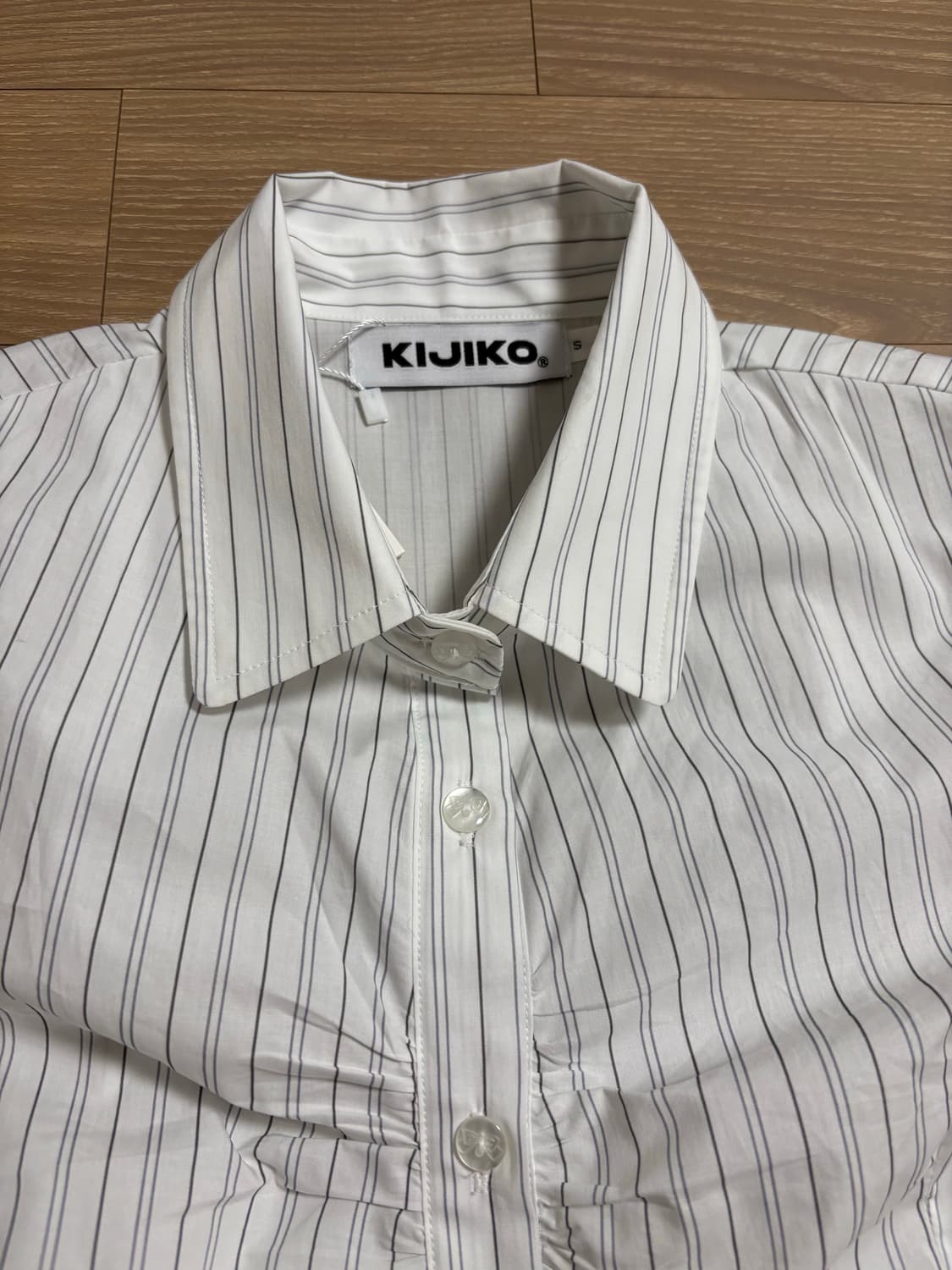 Cap Sleeve Shirt White 상품이미지3