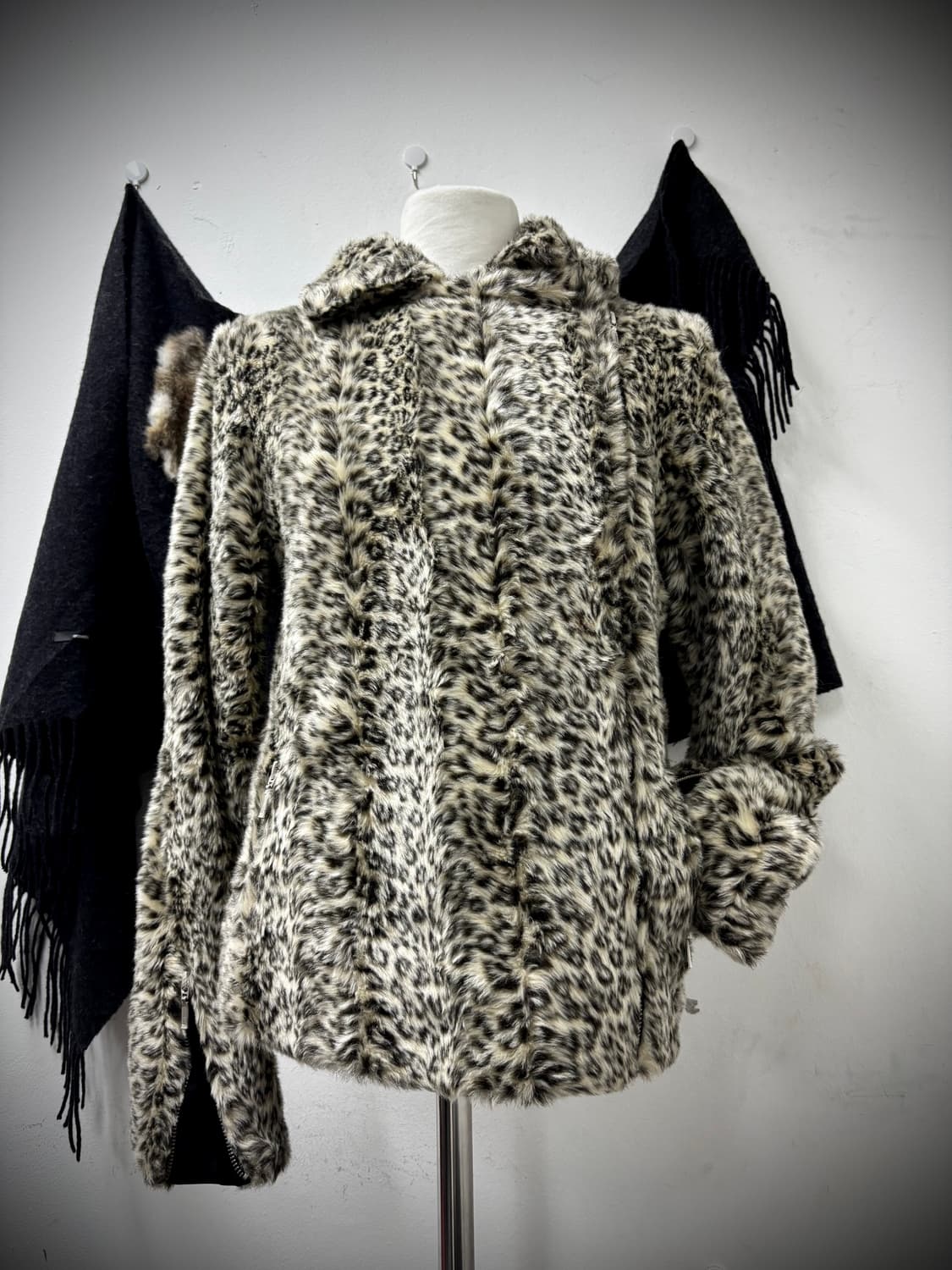 Y2K&Gyaru Mood Leopard Fleece Rider Side 상품이미지7