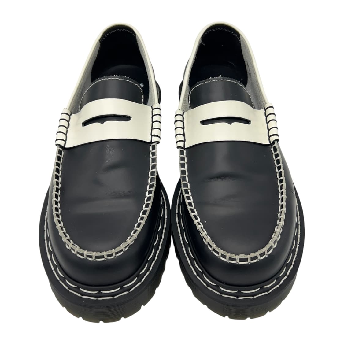 280 닥터마틴 펜톤 DS 컨트라스트 로퍼 블랙 화이트 (UK9) 상품이미지4