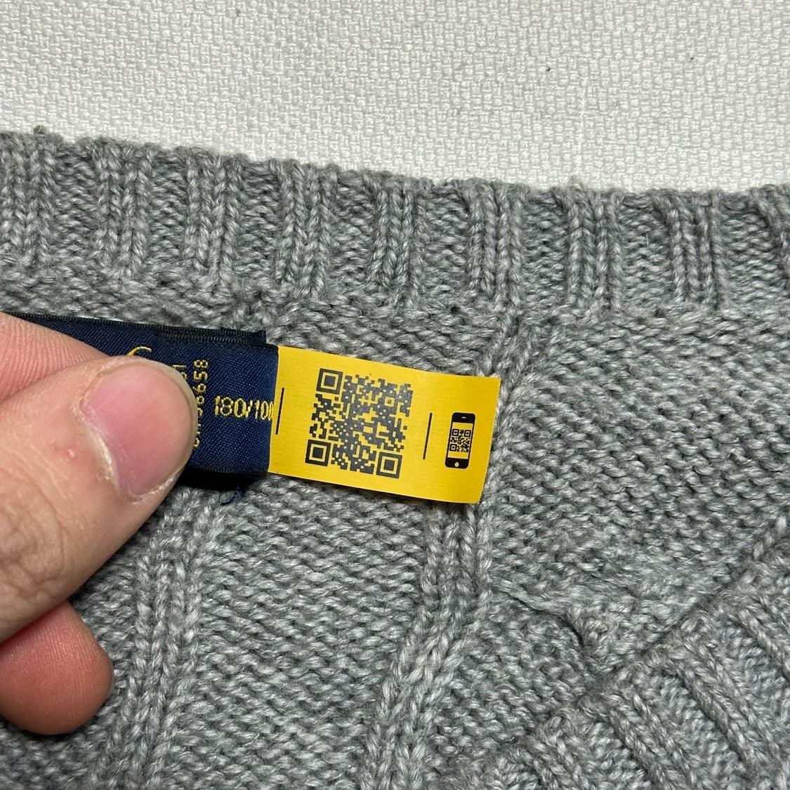 L 폴로랄프로렌 그레이 케이블니트 상품이미지5