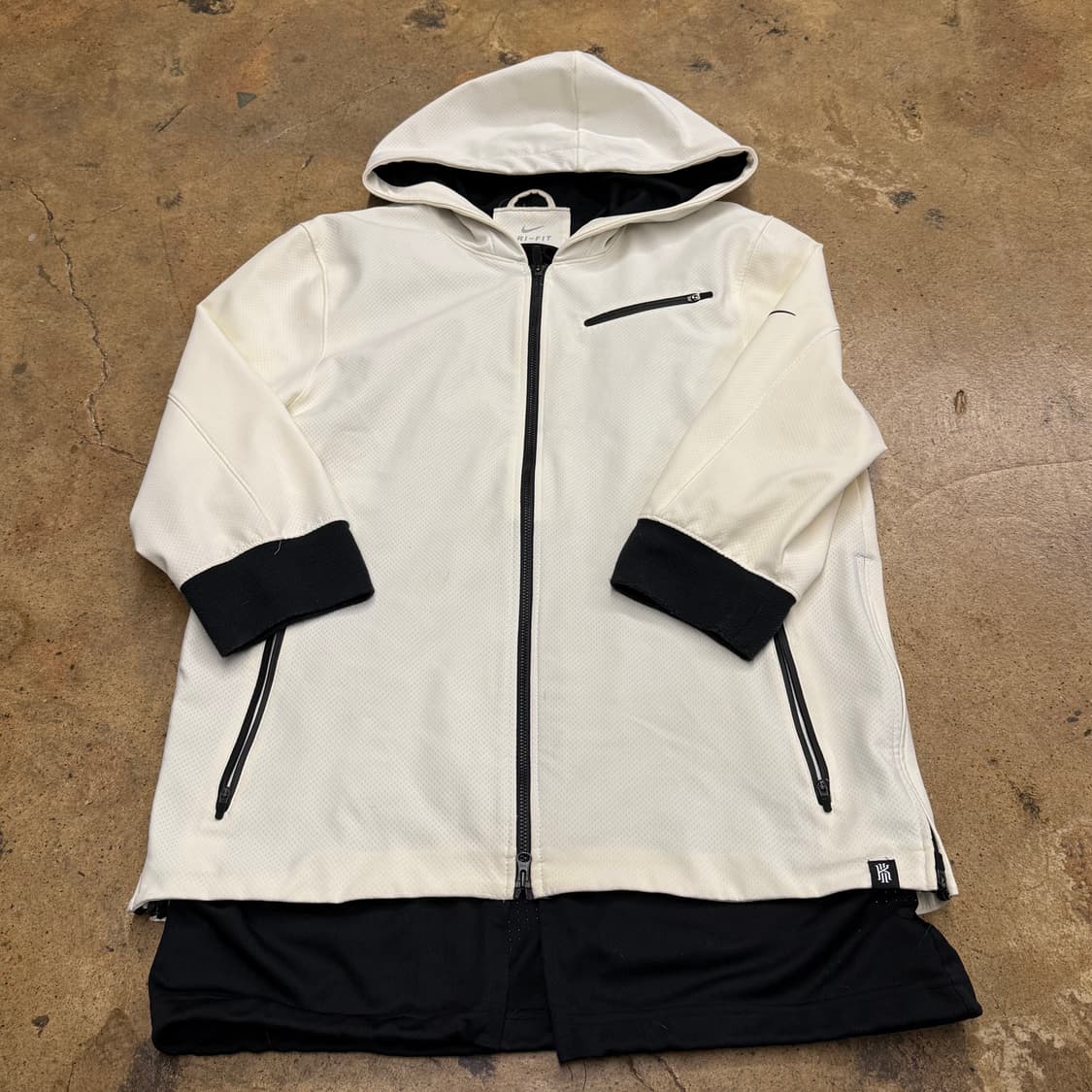 [정품/XL] 나이키 드라이핏 화이트 후드 집업 자켓 b17 상품이미지2