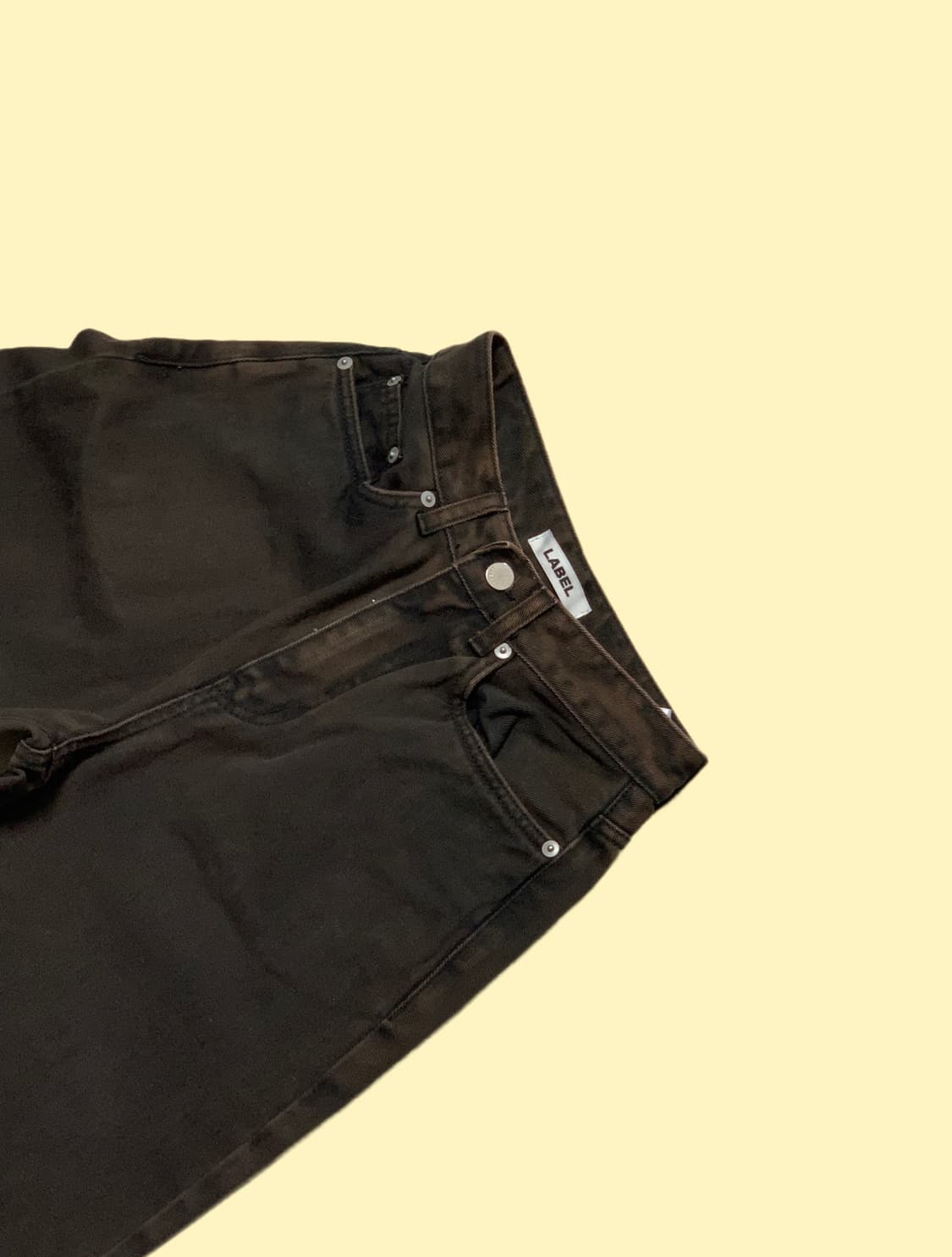 라벨아카이브 스트레이트진 브라운 1size 상품이미지1