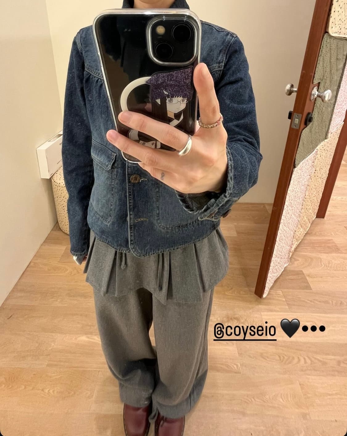 코이세이오 PLEATS OVER WOOL PANTS GREY 상품이미지2
