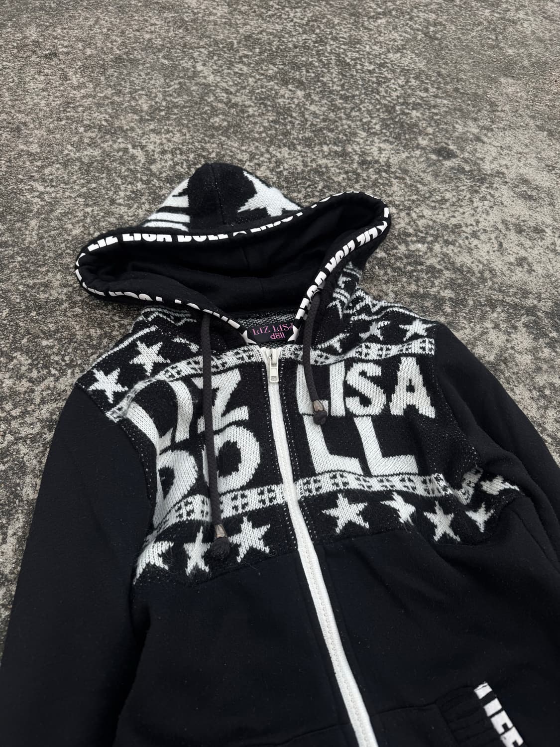 Liz Lisa Knit Zip-Up Hoodie 상품이미지2