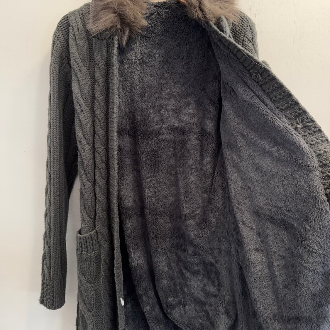빈티지 니트 롱 가디건 상품이미지4