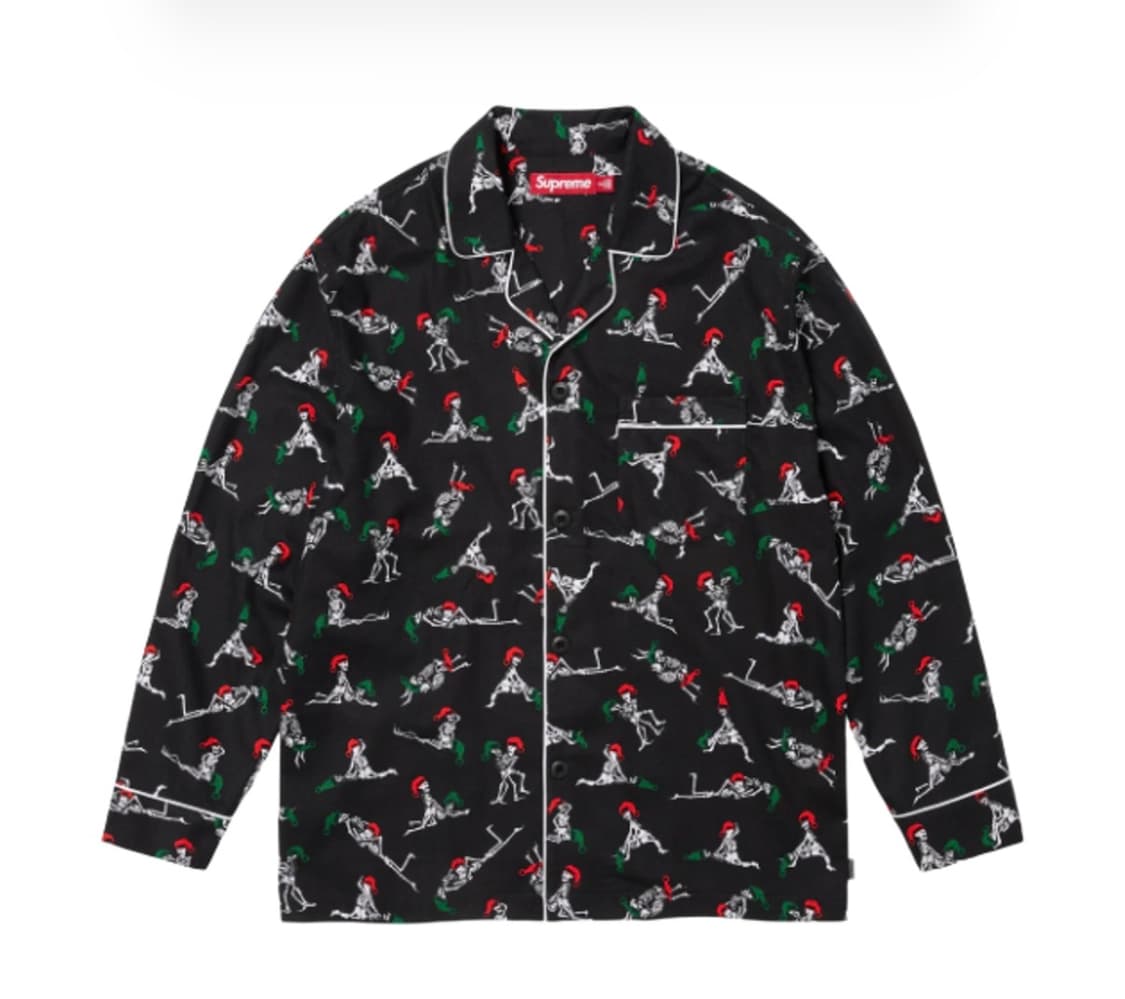 슈프림 홀리데이 파자마 세트 블랙 - 25FW 상품이미지1