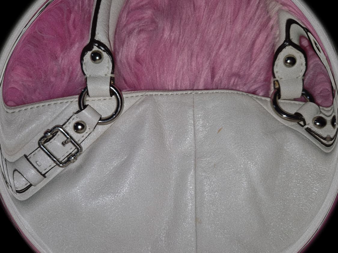 COACH 2000s White mini Buckle leather Ba 상품이미지4