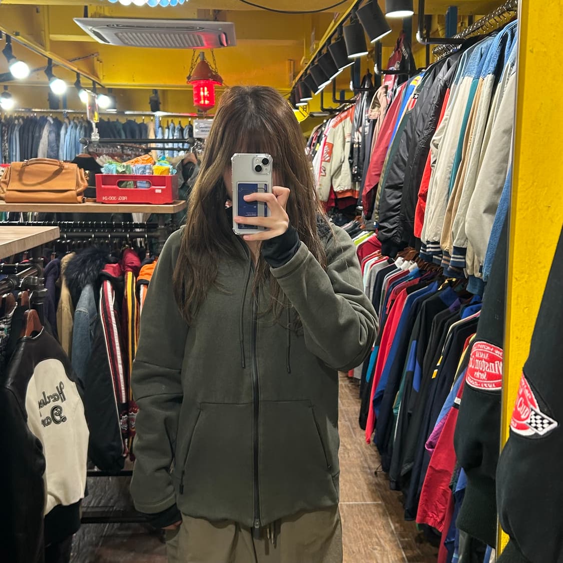 [HI] 조던 후드집업 카키 상품이미지3