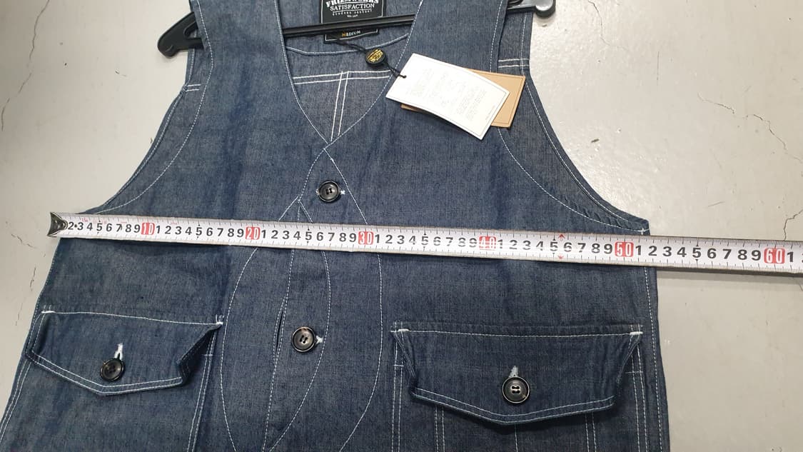 프리즘웍스 아메카지 데님베스트 M사이즈 상품이미지5